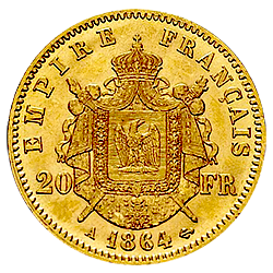 Gouden 20 franc napoleon III